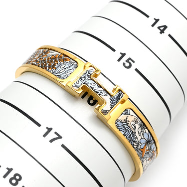 エルメス HERMES クリックH PM ソレール GP エナメル ブレスレット ゴールド金具 Hブレス クリッククラック 【翼をはためかせて】