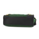 バレンシアガ BALENCIAGA クラシック ミニシティ 300295 ブラック×グリーン×ブラック レザー キャンバス ラバー 2WAYバッグ シルバー金具 ミニバッグ ショルダー ミラー欠品