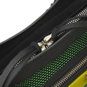 バレンシアガ BALENCIAGA クラシック ミニシティ 300295 ブラック×グリーン×ブラック レザー キャンバス ラバー 2WAYバッグ シルバー金具 ミニバッグ ショルダー ミラー欠品