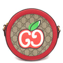 グッチ GUCCI GGアップル クロスボディバッグ 625216 レッド GGスプリームキャンバス ショルダーバッグ ゴールド金具 赤 ポシェット 丸型