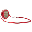 グッチ GUCCI GGアップル クロスボディバッグ 625216 レッド GGスプリームキャンバス ショルダーバッグ ゴールド金具 赤 ポシェット 丸型