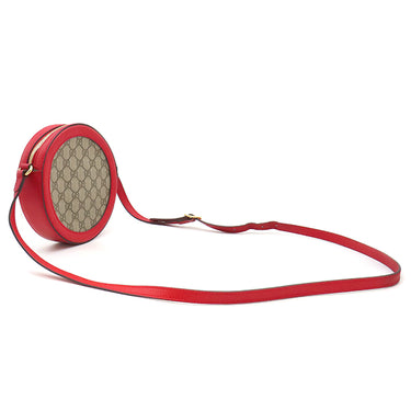 グッチ GUCCI GGアップル クロスボディバッグ 625216 レッド GGスプリームキャンバス ショルダーバッグ ゴールド金具 赤 ポシェット 丸型