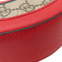 グッチ GUCCI GGアップル クロスボディバッグ 625216 レッド GGスプリームキャンバス ショルダーバッグ ゴールド金具 赤 ポシェット 丸型