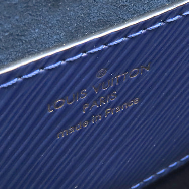ルイヴィトン LOUIS VUITTON ツイストMM M41868 ネイビーブルー エピレザー スパンコール ショルダーバッグ ゴールド金具 青 紺 フクロウ スパンコール