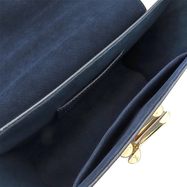 ルイヴィトン LOUIS VUITTON ツイストMM M41868 ネイビーブルー エピレザー スパンコール ショルダーバッグ ゴールド金具 青 紺 フクロウ スパンコール