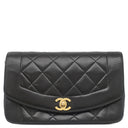 シャネル CHANEL ダイアナ 22 A01164 ブラック ラムスキン ショルダーバッグ ゴールド金具 黒 ココマーク