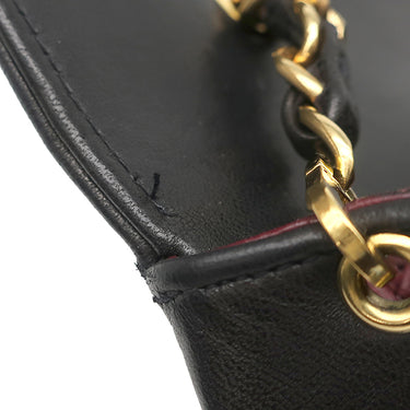 シャネル CHANEL ダイアナ 22 A01164 ブラック ラムスキン ショルダーバッグ ゴールド金具 黒 ココマーク