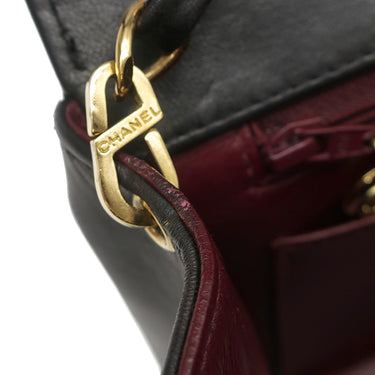 シャネル CHANEL ダイアナ 22 A01164 ブラック ラムスキン ショルダーバッグ ゴールド金具 黒 ココマーク