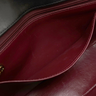 シャネル CHANEL ダイアナ 22 A01164 ブラック ラムスキン ショルダーバッグ ゴールド金具 黒 ココマーク