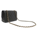 シャネル CHANEL ダイアナ 22 A01164 ブラック ラムスキン ショルダーバッグ ゴールド金具 黒 ココマーク