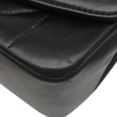 シャネル CHANEL ダイアナ 22 A01164 ブラック ラムスキン ショルダーバッグ ゴールド金具 黒 ココマーク