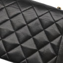 シャネル CHANEL ダイアナ 22 A01164 ブラック ラムスキン ショルダーバッグ ゴールド金具 黒 ココマーク