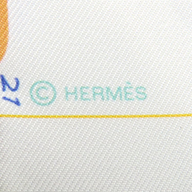 エルメス HERMES ツイリー グリペール×ヴェール×ジョーヌ シルク スカーフ 【CHEVAL DE COEUR BANDANA/シュヴァル ドゥ クール バンダナ】