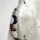 腕時計 ルイヴィトン LOUIS VUITTON タンブール クロノグラフ ダミエ コバルトV QA076Z 自動巻き メンズ デイト スモールセコンド