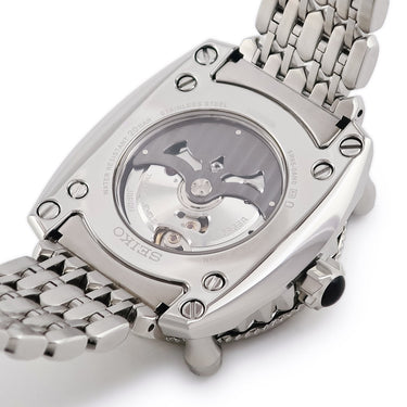腕時計 セイコー SEIKO ガランテ スプリングドライブ SBLA053 5R66-0AN0 自動巻き メンズ ホワイト ブラック 円柱 薔薇モチーフ