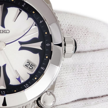 腕時計 セイコー SEIKO ガランテ スプリングドライブ SBLA053 5R66-0AN0 自動巻き メンズ ホワイト ブラック 円柱 薔薇モチーフ