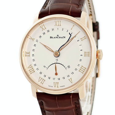 腕時計 ブランパン BLANCPAIN ヴィルレ ウルトラスリム レトログラードセコンド 6653Q-3642-55B 自動巻き メンズ OH済 K18RG無垢