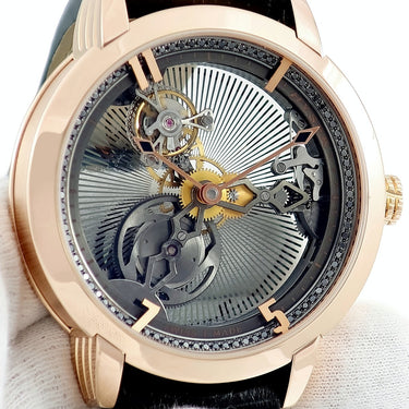 腕時計 ハイゼック Hysek IO スケルトン トゥールビヨン IO4926R04 手巻き メンズ K18PG無垢 純正ブラックダイヤ 限定8本