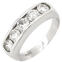 ノンブランド NON BRAND ダイヤ 1.04ct 一文字リング プラチナシルバー Pt900 ダイヤモンド リング 指輪 プラチナ950 ラウンドブリリアント 11.5号