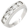 ノンブランド NON BRAND ダイヤ 1.04ct 一文字リング プラチナシルバー Pt900 ダイヤモンド リング 指輪 プラチナ950 ラウンドブリリアント 11.5号