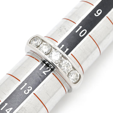 ノンブランド NON BRAND ダイヤ 1.04ct 一文字リング プラチナシルバー Pt900 ダイヤモンド リング 指輪 プラチナ950 ラウンドブリリアント 11.5号
