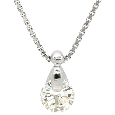 ノンブランド NON BRAND ダイヤモンド 0.558ct ペンダント プラチナシルバー Pt900 ダイヤモンド PT850(チェーン) ネックレス 1粒 1石 ラウンドブリリアントカット
