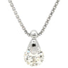 ノンブランド NON BRAND ダイヤモンド 0.558ct ペンダント プラチナシルバー Pt900 ダイヤモンド PT850(チェーン) ネックレス 1粒 1石 ラウンドブリリアントカット