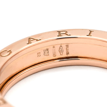 ブルガリ BVLGARI ビーゼロワン B-zero1 リング XS 336003 ピンクゴールド K18PG #62(JP22) リング 指輪 750 18金 PG 1バンドリング 21号
