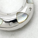 ノンブランド NON BRAND シェル ダイヤモンド ホワイトゴールド K18WG シェル ダイヤモンド ペンダントトップ Au750 18K 18金 ムーン 三日月モチーフ ドロップ スイング