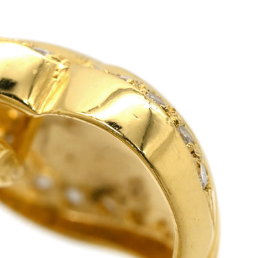 ノンブランド NON BRAND ダイヤモンド 0.40ct デザインピアス イエローゴールド K18YG ダイヤモンド ピアス 18K 750 YG スタッド 両耳用 幅広