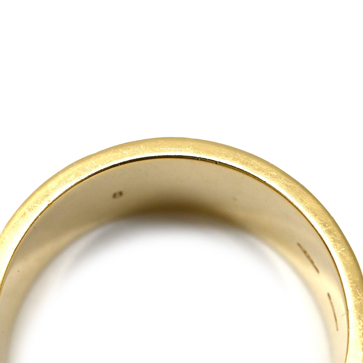 グッチ GUCCI アイコン ワイド イエローゴールド リング 指輪 K18YG