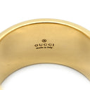 グッチ GUCCI アイコン ワイド イエローゴールド K18YG リング 指輪 K18YG Au750 18K 18金 ICON GGロゴ 幅広 太め ボリューム 8号