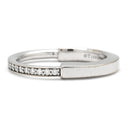 ティファニー Tiffany & Co ロック トップ ホワイトゴールド K18WG ダイヤモンド ペンダントトップ T&Co. Au750 18K ダイヤ 0.14ct オーバル型