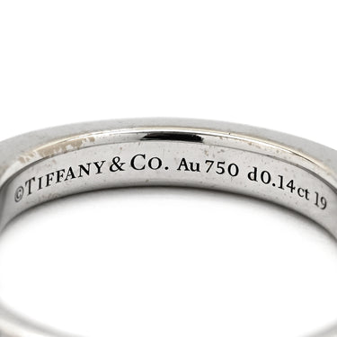 ティファニー Tiffany & Co ロック トップ ホワイトゴールド K18WG ダイヤモンド ペンダントトップ T&Co. Au750 18K ダイヤ 0.14ct オーバル型