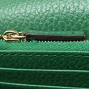 グッチ GUCCI インターロッキングG 615523 グリーン レザー チェーンウォレット ゴールド金具 チェーンショルダー ショルダーバッグ