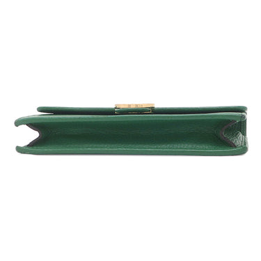 グッチ GUCCI インターロッキングG 615523 グリーン レザー チェーンウォレット ゴールド金具 チェーンショルダー ショルダーバッグ