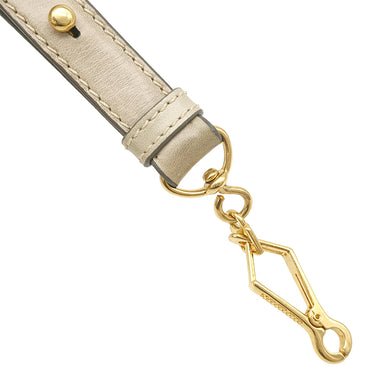 ミュウミュウ MIU MIU ロゴ ベージュ レザー 2WAYバッグ ゴールド金具 ハンドバッグ ショルダー