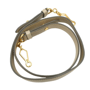 ミュウミュウ MIU MIU ロゴ ベージュ レザー 2WAYバッグ ゴールド金具 ハンドバッグ ショルダー