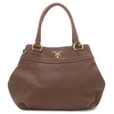 プラダ PRADA ロゴプレート 2WAY BN1777 ブルチャート レザー ヴィッテロダイノ ハンドバッグ ゴールド金具 ハンドバッグ ショルダー