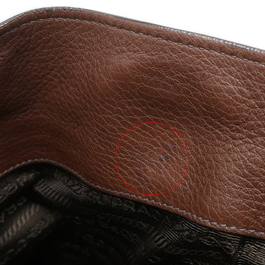 プラダ PRADA ロゴプレート 2WAY BN1777 ブルチャート レザー ヴィッテロダイノ ハンドバッグ ゴールド金具 ハンドバッグ ショルダー