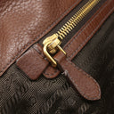 プラダ PRADA ロゴプレート 2WAY BN1777 ブルチャート レザー ヴィッテロダイノ ハンドバッグ ゴールド金具 ハンドバッグ ショルダー