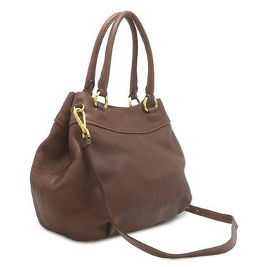 プラダ PRADA ロゴプレート 2WAY BN1777 ブルチャート レザー ヴィッテロダイノ ハンドバッグ ゴールド金具 ハンドバッグ ショルダー