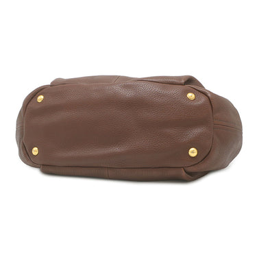 プラダ PRADA ロゴプレート 2WAY BN1777 ブルチャート レザー ヴィッテロダイノ ハンドバッグ ゴールド金具 ハンドバッグ ショルダー