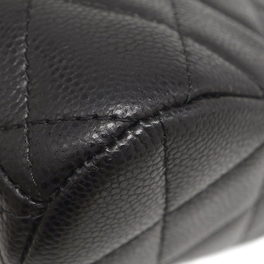 シャネル CHANEL マトラッセ チェーンクラッチ AP4000 ブラック レザー キャビアスキン チェーンウォレット ゴールド金具 ミニショルダー
