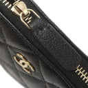 シャネル CHANEL マトラッセ チェーンクラッチ AP4000 ブラック レザー キャビアスキン チェーンウォレット ゴールド金具 ミニショルダー