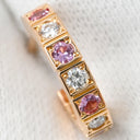 カルティエ Cartier ラニエール ピアス B8031000 ピンク×ピンクゴールド K18PG ダイヤモンド サファイア ピアス 750 18金 PG ダイヤ ピンクサファイア