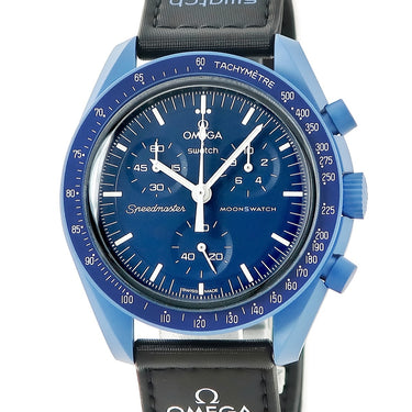 腕時計 オメガ OMEGA スピードマスター バイオセラミック ムーンスウォッチ ミッション to ネプチューン SO33N100 クオーツ メンズ