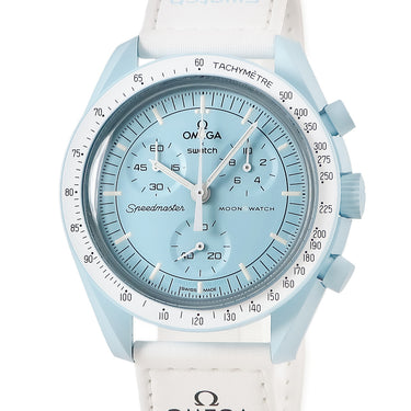 腕時計 オメガ OMEGA スピードマスター バイオセラミック ムーンスウォッチ ミッション トゥ ウラヌス SO33L100 クオーツ メンズ