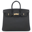 エルメス HERMES バーキン25 ブラック トゴ ハンドバッグ シャンパンゴールド金具 新品 未使用 黒 2025年製