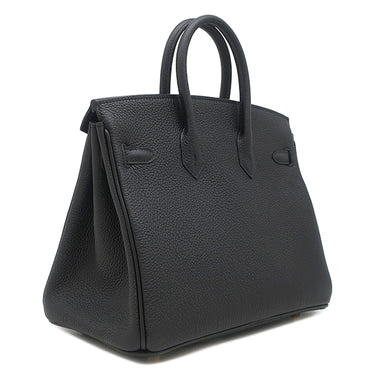 エルメス HERMES バーキン25 ブラック トゴ ハンドバッグ シャンパンゴールド金具 新品 未使用 黒 2025年製